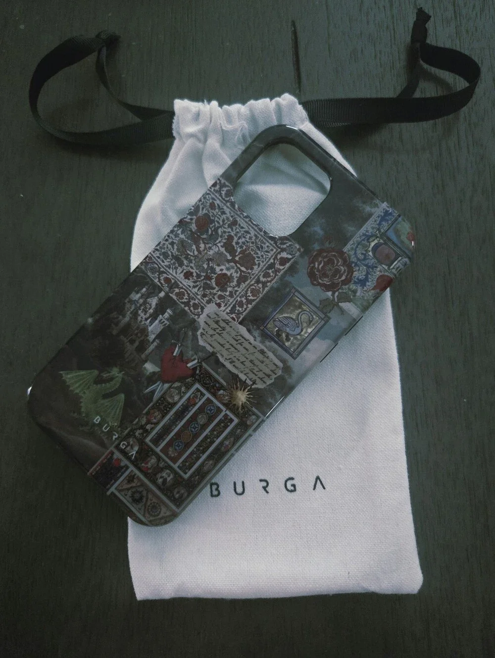 Burga Oathkeeper NEW iPhone 12 Case Gothic Collage Dust Bag